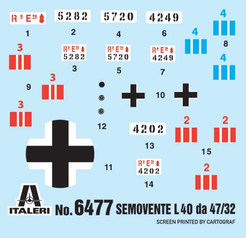 1:35 Italeri Semovente L40 da 47/32 Italian Armored Vehicle Model Kit - Battle Born Hobby