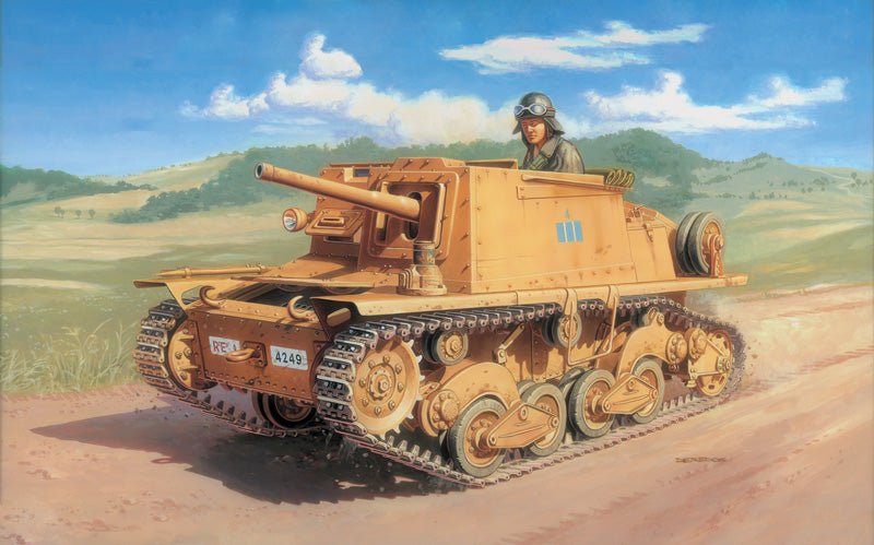 1:35 Italeri Semovente L40 da 47/32 Italian Armored Vehicle Model Kit - Battle Born Hobby