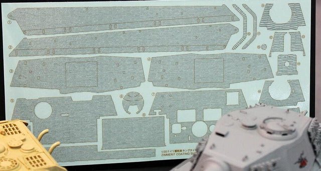 1/35 Tamiya King Tiger Turret Prod Zimmerit Coating Sheet - Battle Born Hobby