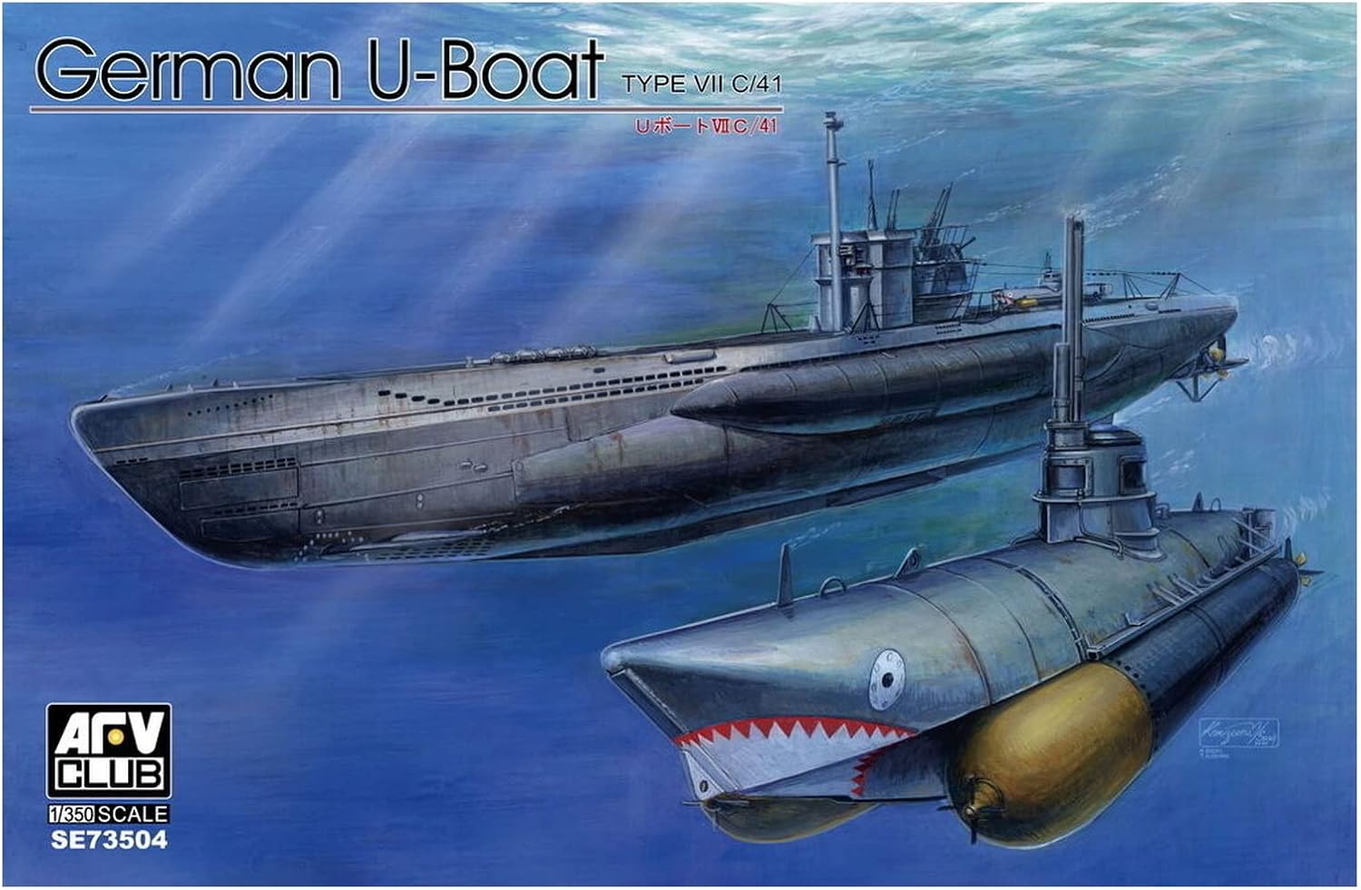 1/350 AFV Club German U-Boat Type VII C/41 Plastic Model Kit - Battle Born Hobby