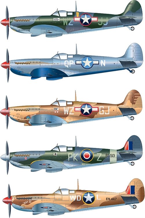 1/48 Italeri Spitfire Mk.IX “American Aces” (Discontinued) - Battle Born Hobby