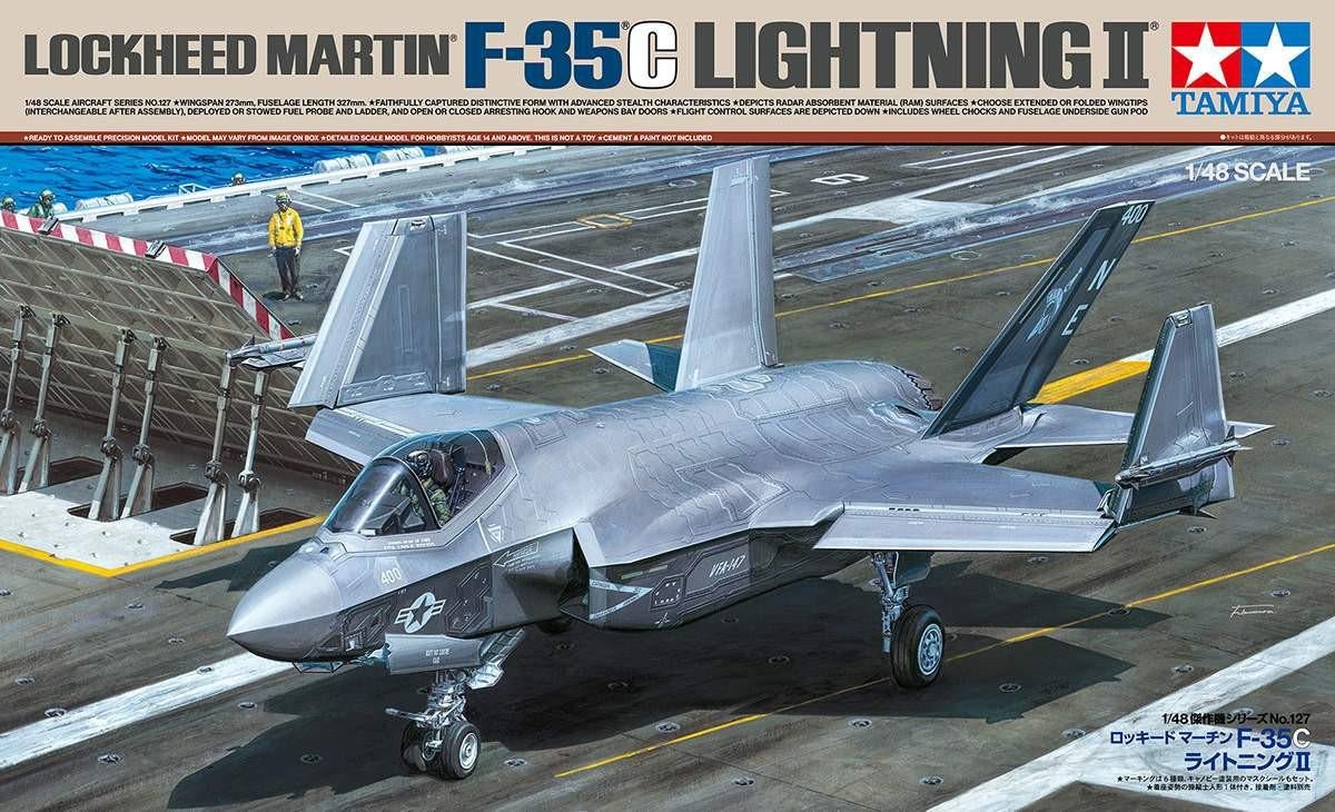 1/48 Tamiya F-35C Lightning II Plastic Model Kit - Battle Born Hobby