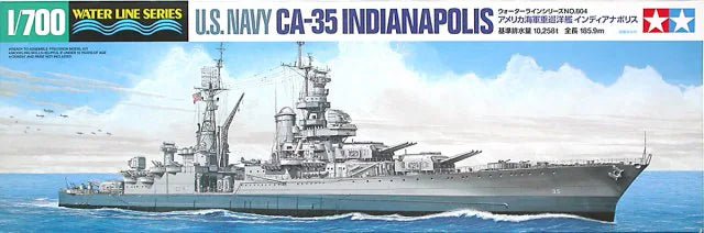 1/700 Tamiya USS Indianapolis CA-35 Heavy Cruiser Plastic Model Kit - Battle Born Hobby