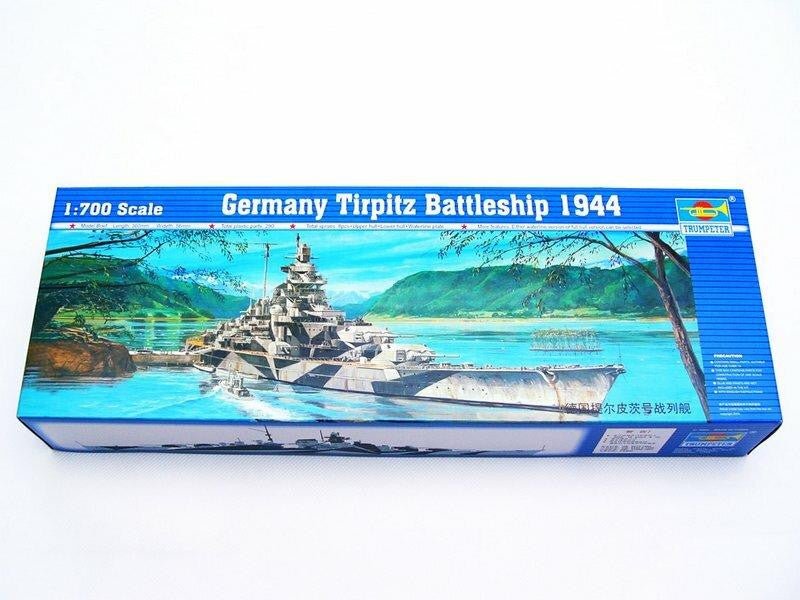 1/700 Trumpeter Tirpitz Battleship 1944 Plastic Model Kit - Battle Born Hobby