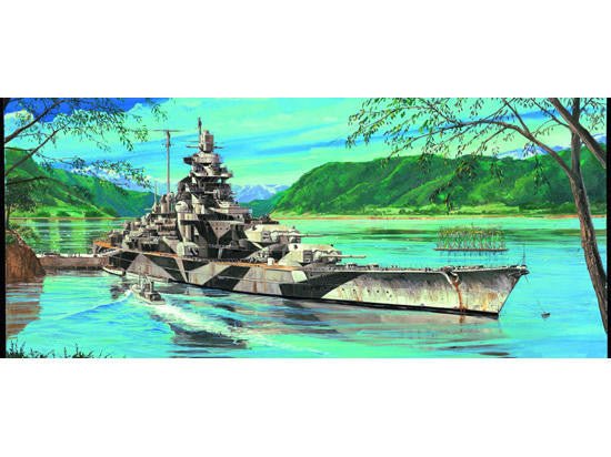 1/700 Trumpeter Tirpitz Battleship 1944 Plastic Model Kit - Battle Born Hobby