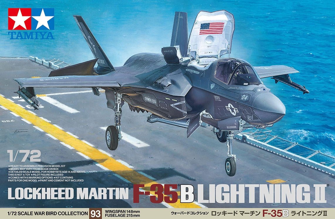 1/72 Tamiya F-35B Lightning II Plastic Model Kit (new version) - Battle Born Hobby
