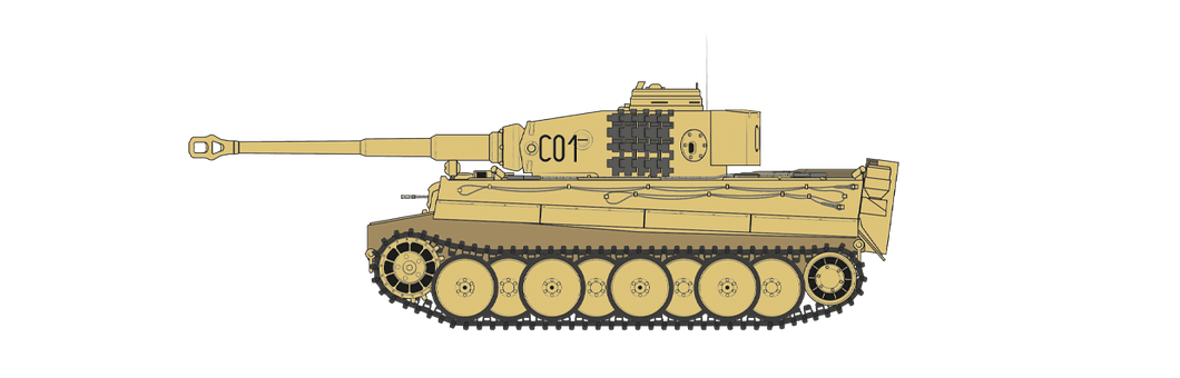 Airfix 1/35 Tiger I Early Version – Operation Citadel Plastic Model Kit