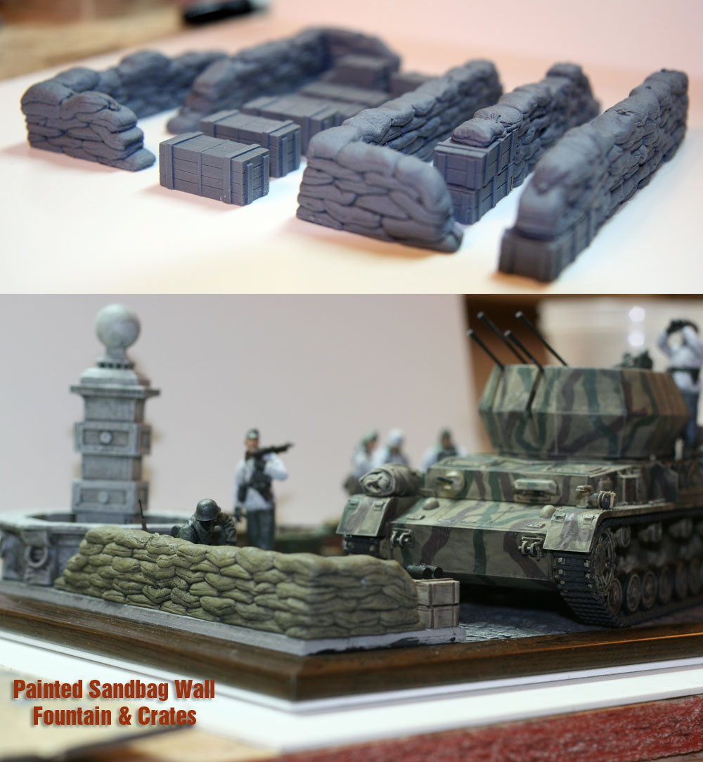 Value Gear 1/35 Configurable Straight Sandbags & Crates