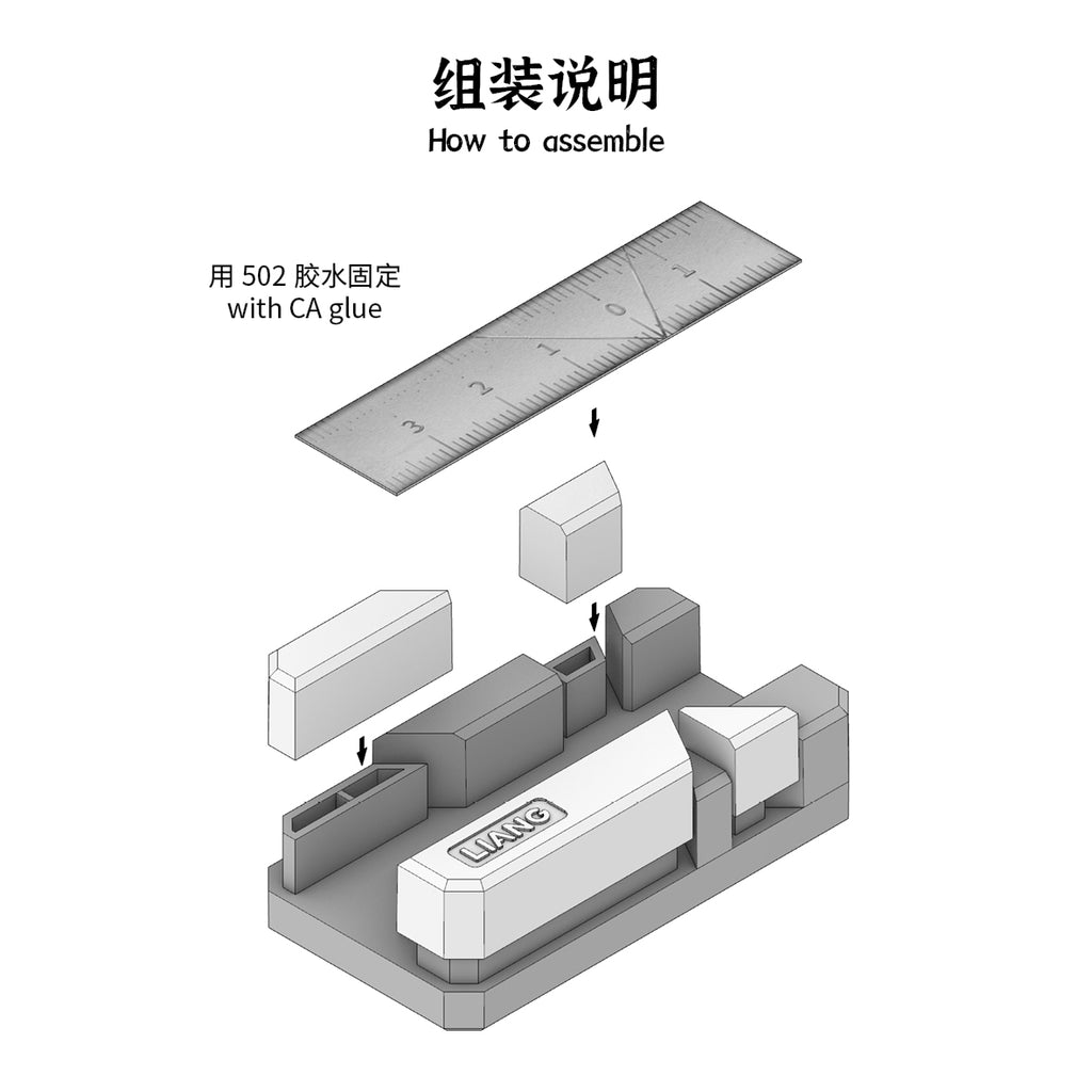Liang Model Angle Cutter – 30°/45°/60°/90° – LIANG-0220A - Battle Born Hobby