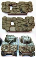 Value Gear 1/35 Sherman sandbag front armor set (2-pack) for M4A3 Sherman tanks with resin sandbags, spare road wheel, and stowage details