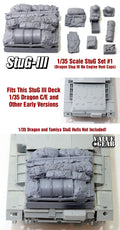 Value Gear 1/35 StuG III Set #1 resin stowage set for Dragon StuG III C, E, and early version scale model kits