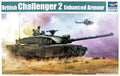 Trumpeter 1/35 British Challenger 2 Enhanced Armour model kit box art.