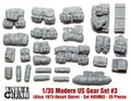 Value Gear 1/35 Modern US Gear Set #3 resin stowage set with 25 pieces for military vehicle scale models