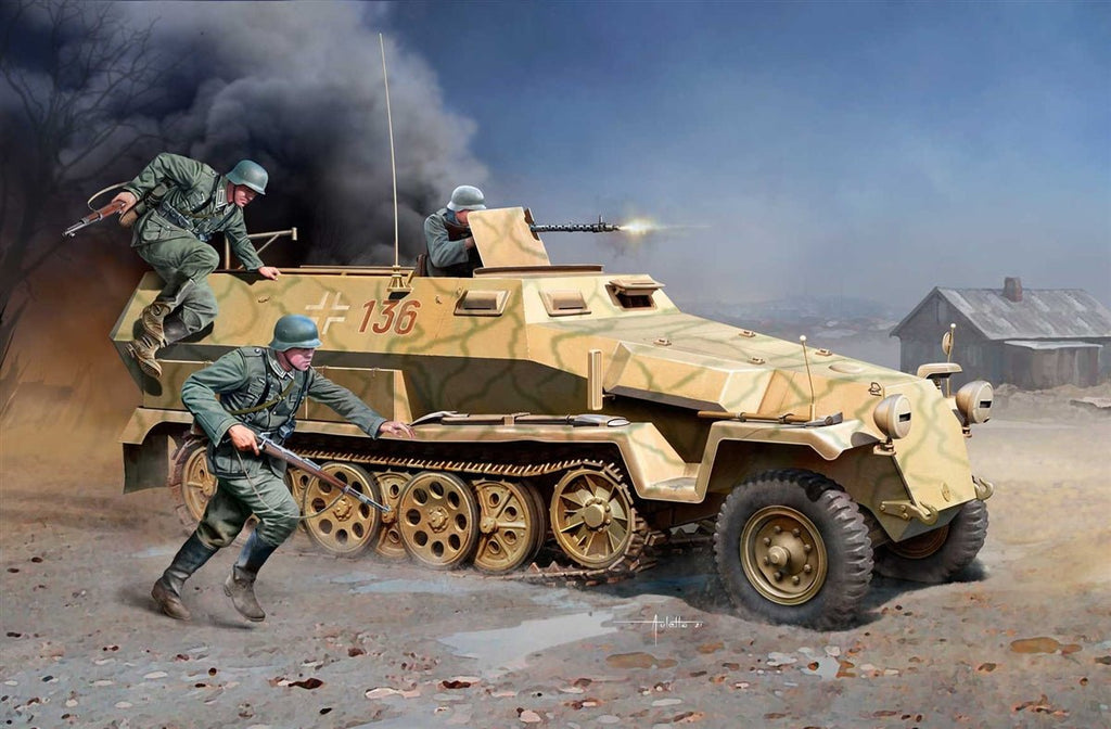 Academy 1/35 German Sd.Kfz.251/1 Ausf.C – 100% New Tooling - Battle Born Hobby