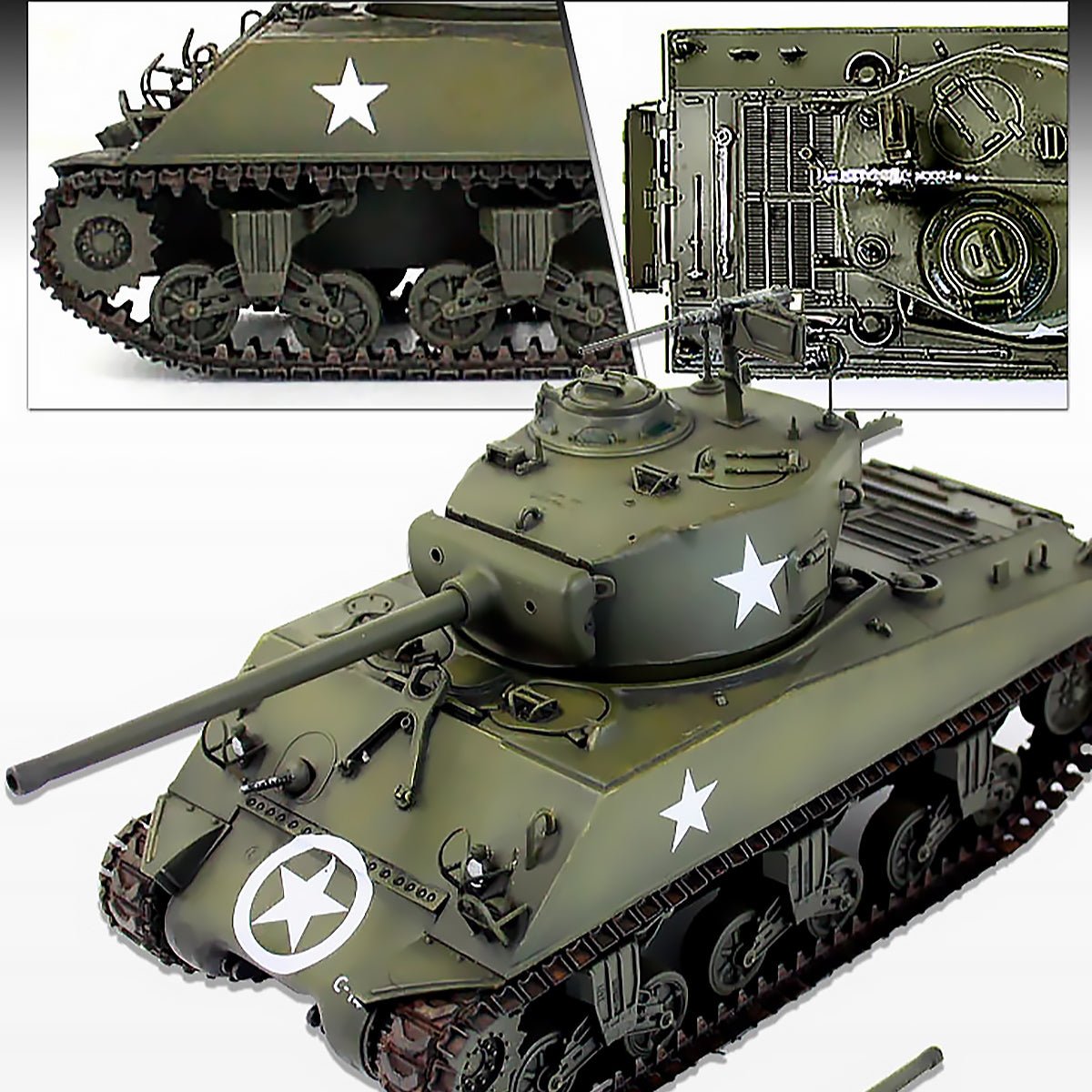 Academy 1/35 M4A3 (76)W Sherman "Battle of the Bulge" – 13500 - Battle Born Hobby