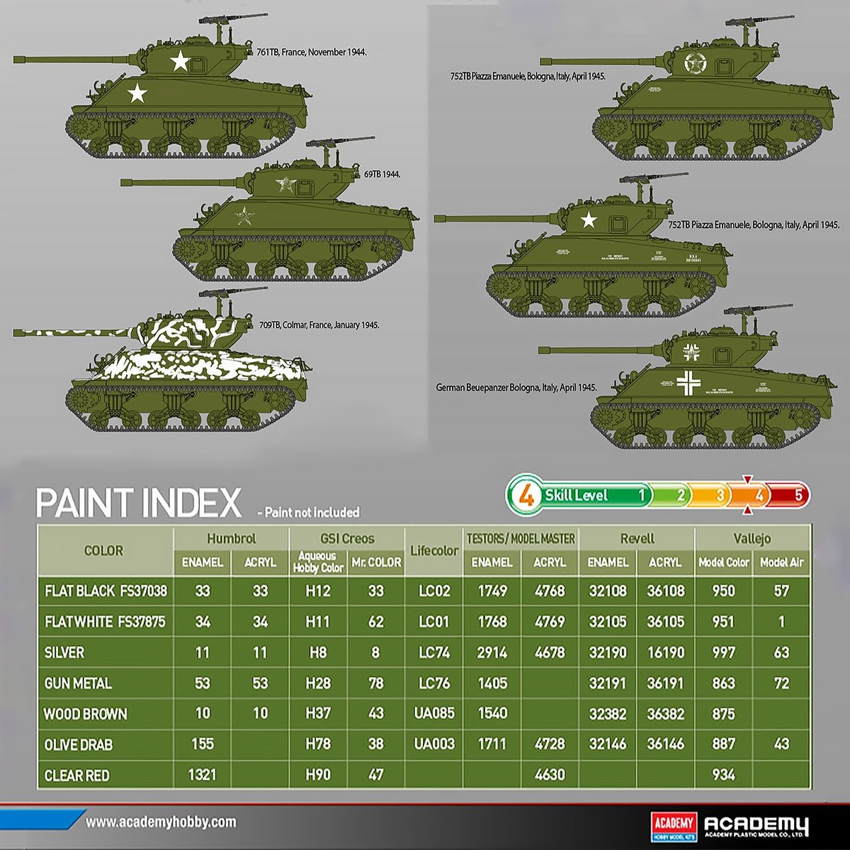 Academy 1/35 M4A3 (76)W Sherman "Battle of the Bulge" – 13500 - Battle Born Hobby