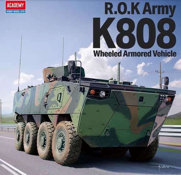 Academy 1/35 R.O.K. Army K808 Wheeled Armored Vehicle – 100% New Tooling – 13569 - Battle Born Hobby