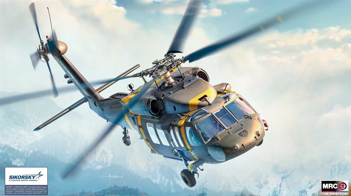 Academy 1/35 UH-60M Black Hawk Military Helicopter - Battle Born Hobby
