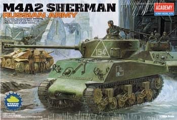 Academy M4A2 Sherman Russian Army 1/35 Scale - Battle Born Hobby