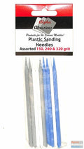 Alpha Abrasives APA0404 assorted plastic sanding needles in 150, 240 and 320 grit.