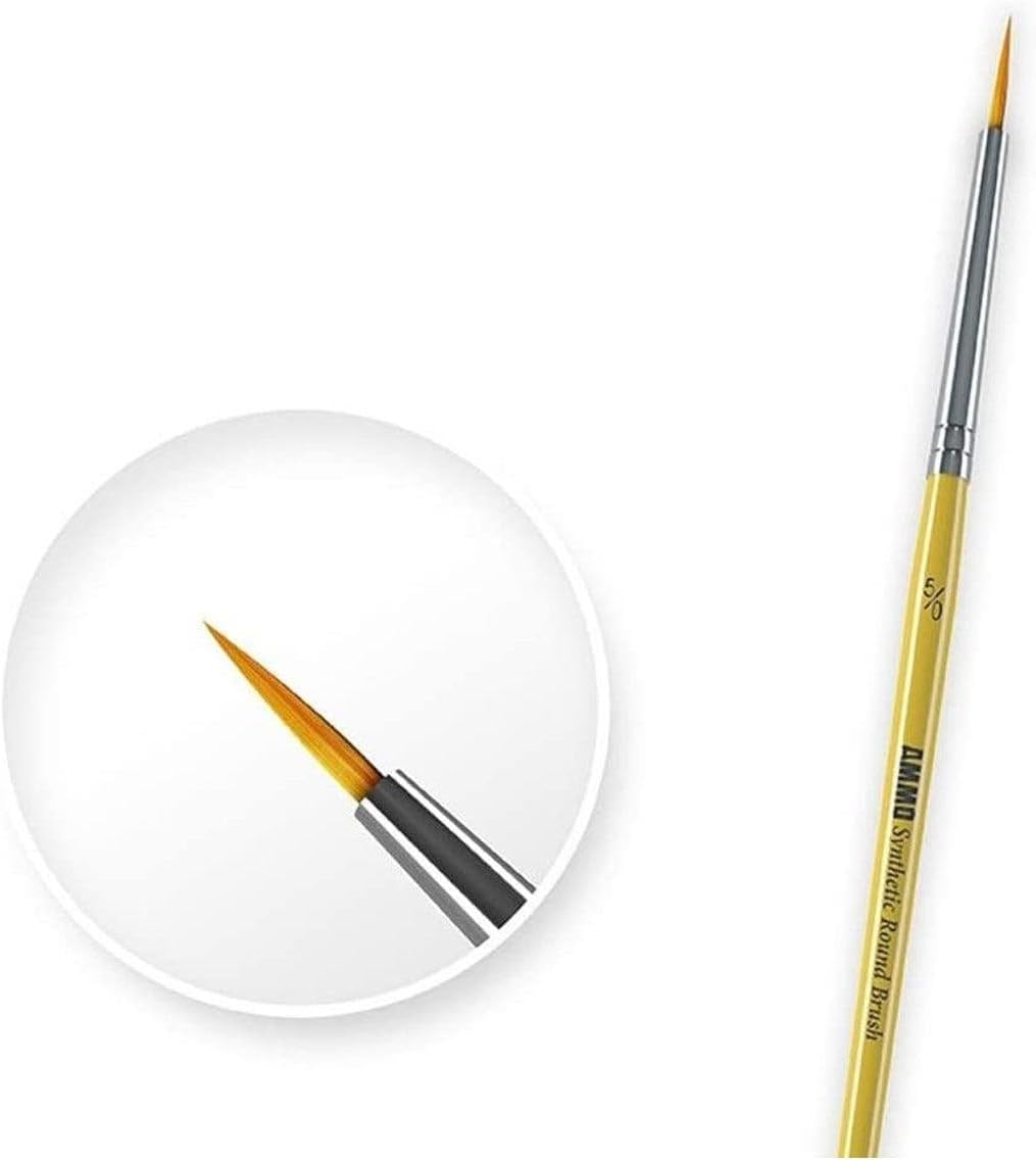 AMMO by Mig AMM7602 Starter Brush Set size 0/4 synthetic brush detail