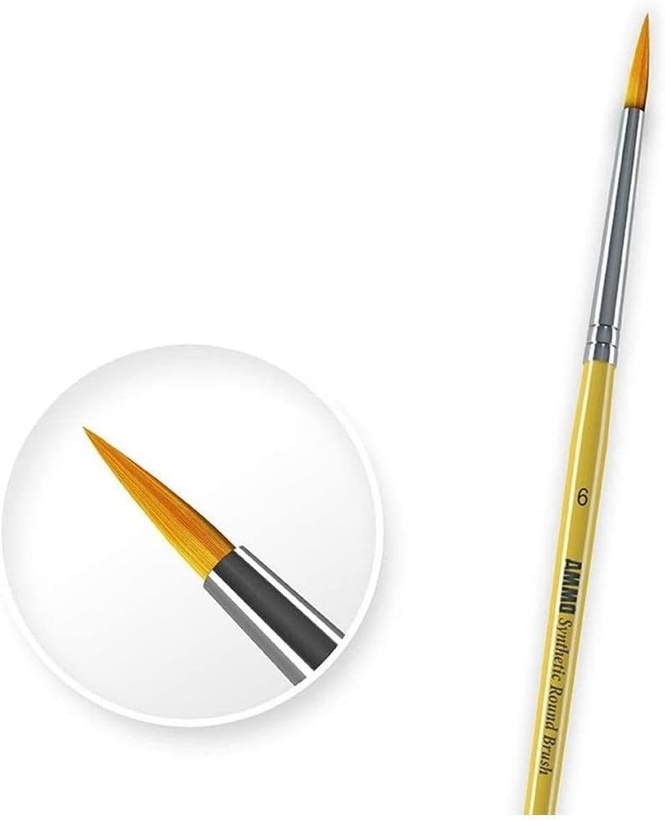 AMMO by Mig AMM7602 Starter Brush Set size 2 synthetic brush detail
