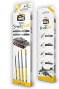 AMMO by Mig AMM7602 Starter Brush Set with four synthetic brushes