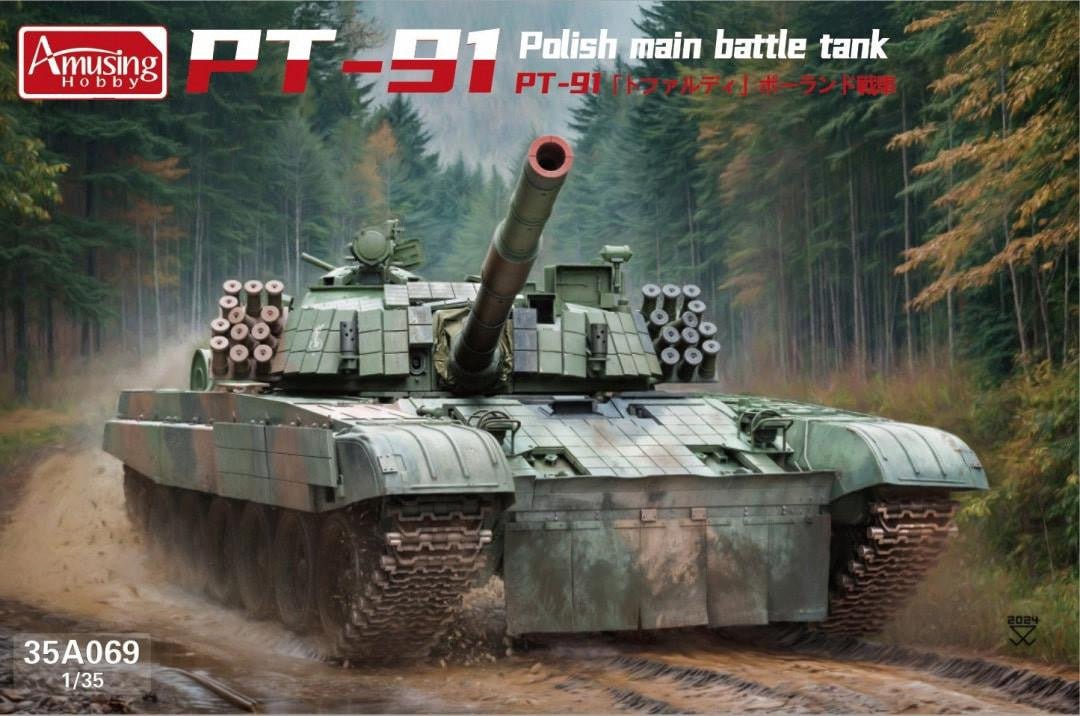 Amusing Hobby 1:35 PT-91 Polish MBT Plastic Model Kit - Battle Born Hobby