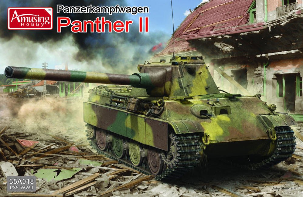 Amusing Hobby 1:35 Pz.Kpfw. Panther II Plastic Model Kit - Battle Born Hobby