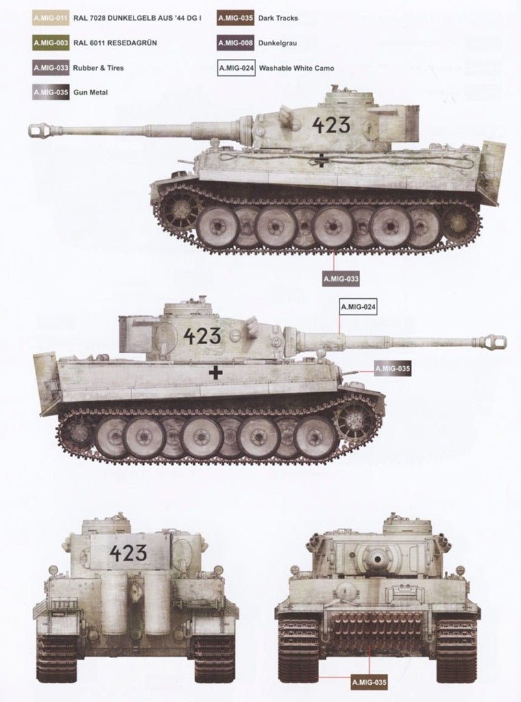 Border Model 1:35 Tiger I Early Sd.Kfz. 181 Kharkov Plastic Model Kit - Battle Born Hobby