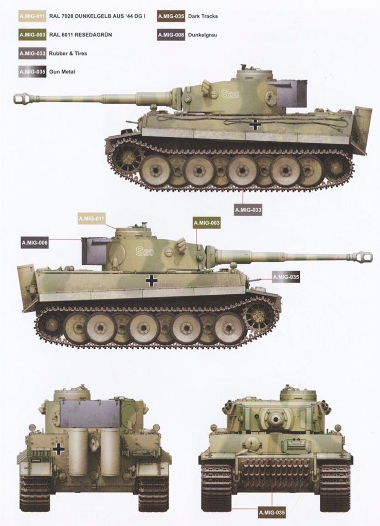Border Model 1:35 Tiger I Early Sd.Kfz. 181 Kharkov Plastic Model Kit - Battle Born Hobby