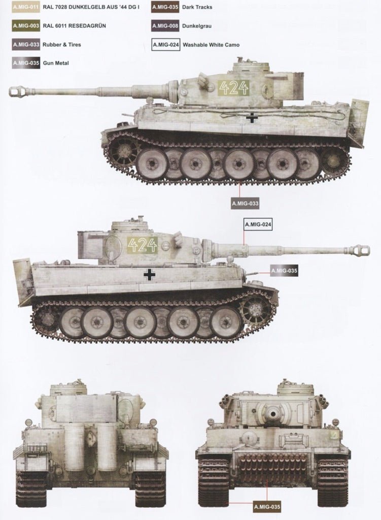 Border Model 1:35 Tiger I Early Sd.Kfz. 181 Kharkov Plastic Model Kit - Battle Born Hobby