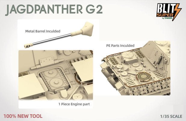 Das Werk Jagdpanther G2 Sd.Kfz.173 Super Blitz 1/35 Scale - Battle Born Hobby