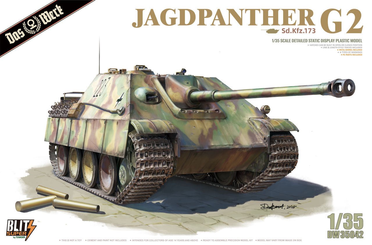 Das Werk Jagdpanther G2 Sd.Kfz.173 Super Blitz 1/35 Scale - Battle Born Hobby