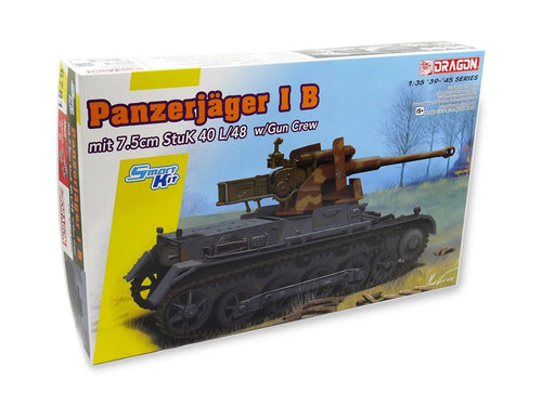 Dragon 1/35 Panzerjäger I B mit 7.5cm StuK 40 L/48 w/Gun Crew – 6781 - Battle Born Hobby