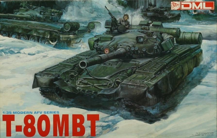 Dragon 1/35 Russian T-80 MBT Plastic Model Kit (Factory Sealed – 1990 Release) - Battle Born Hobby