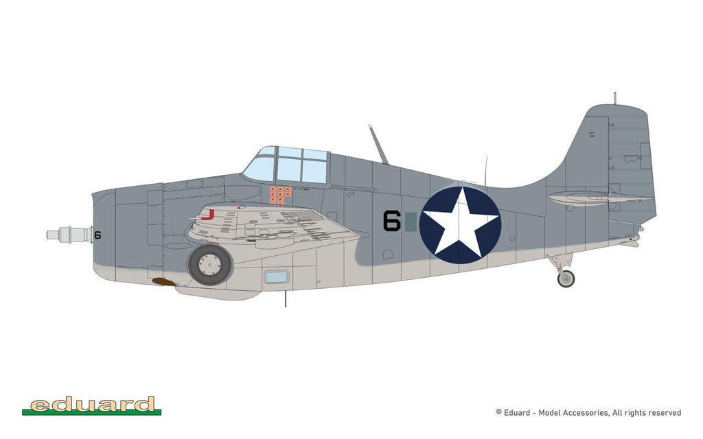 Eduard 1/48 F4F-4 Wildcat Late Weekend Edition Plastic Model Kit - Battle Born Hobby