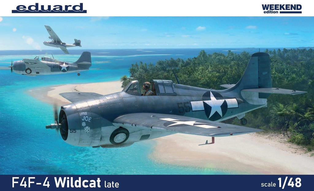 Eduard 1/48 F4F-4 Wildcat Late Weekend Edition Plastic Model Kit - Battle Born Hobby