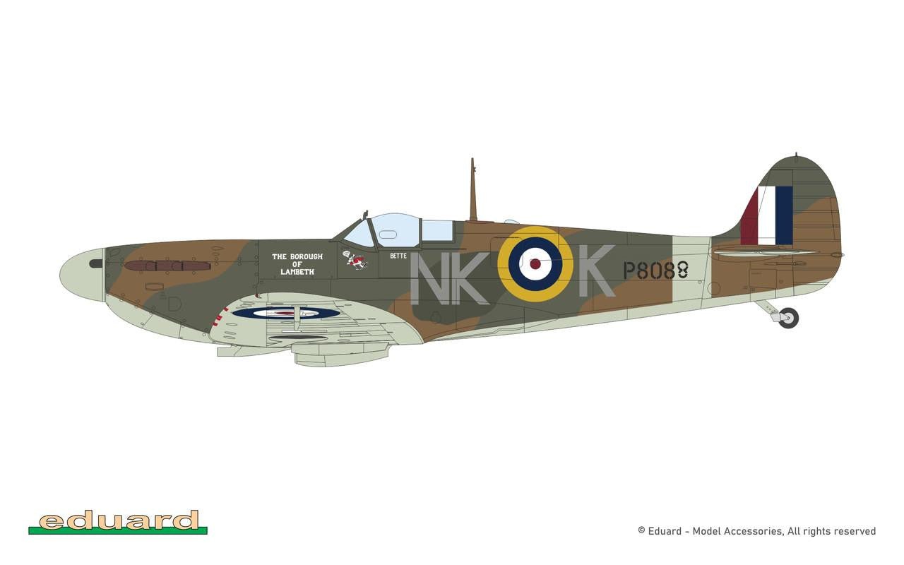 Eduard 1/48 Spitfire Mk.IIa Plastic Model Kit - Battle Born Hobby
