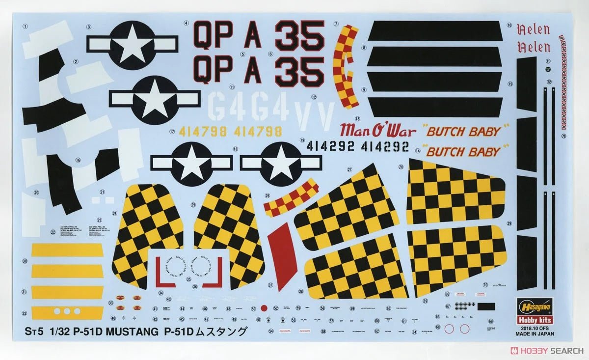 Hasegawa 1/32 P-51D Mustang Plastic Model Kit - Battle Born Hobby