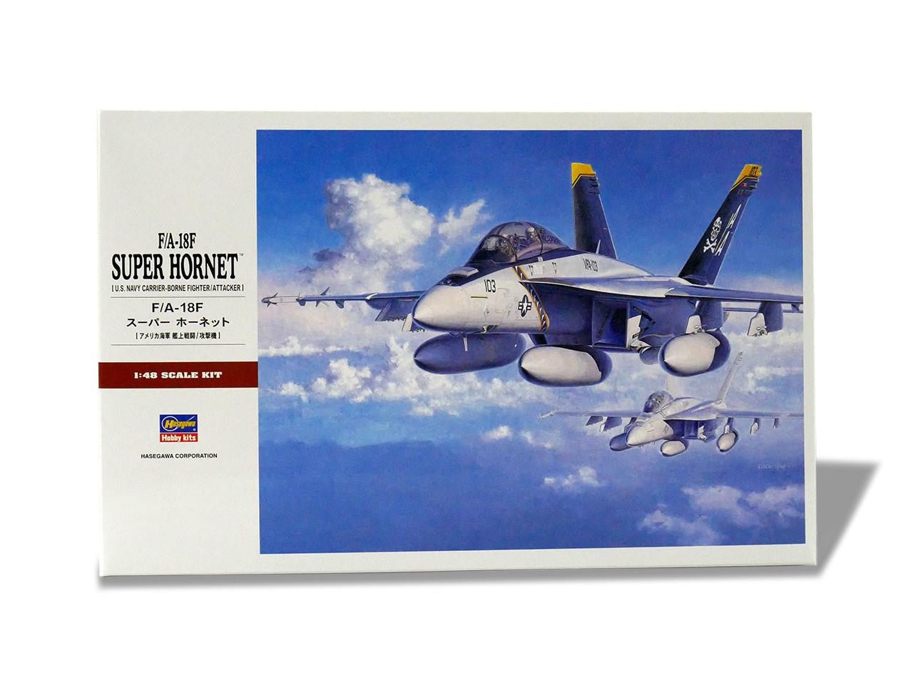 Hasegawa 1/48 F/A-18F Super Hornet Plastic Model Kit - Battle Born Hobby