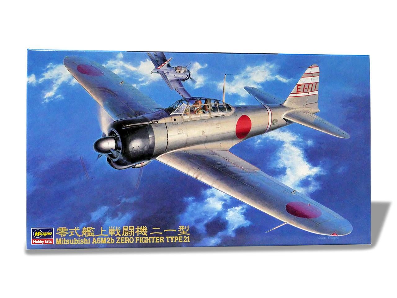 Hasegawa 1/48 Zero Fighter Type 21 Plastic Model Kit - Battle Born Hobby