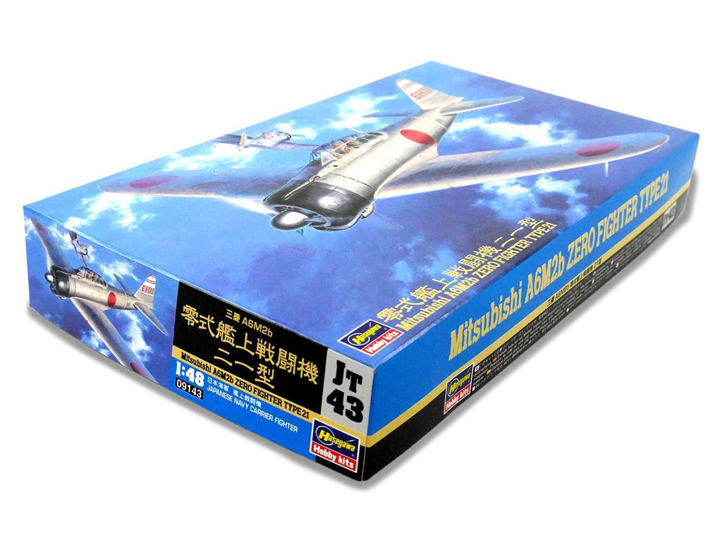 Hasegawa 1/48 Zero Fighter Type 21 Plastic Model Kit - Battle Born Hobby