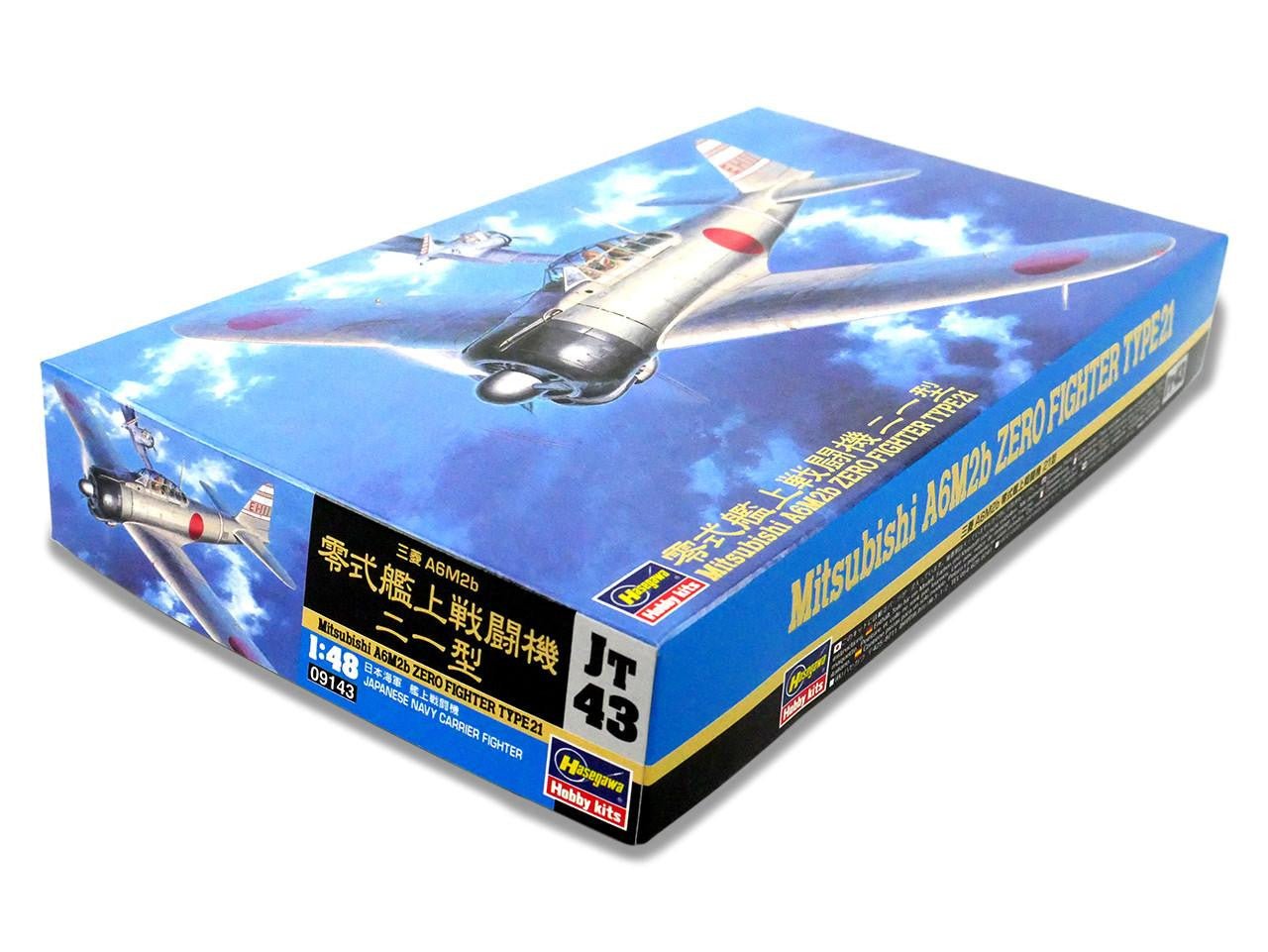 Hasegawa 1/48 Zero Fighter Type 21 Plastic Model Kit - Battle Born Hobby