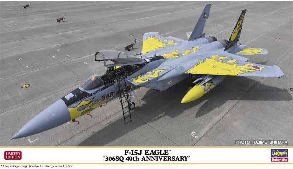 Hasegawa 1/72 F-15J Eagle "306SQ 40th Anniversary" JASDF Plastic Model Kit - Battle Born Hobby