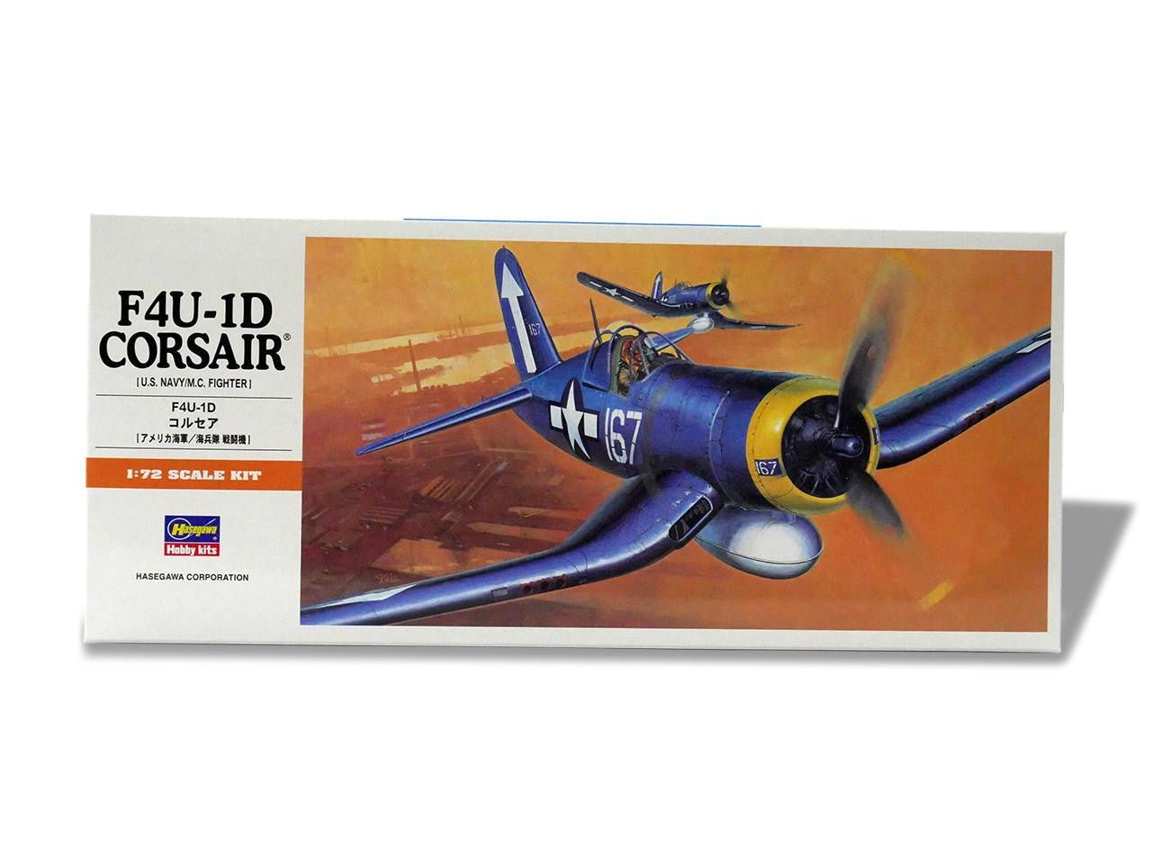Hasegawa 1/72 F4U-1D Corsair Plastic Model Kit - Battle Born Hobby