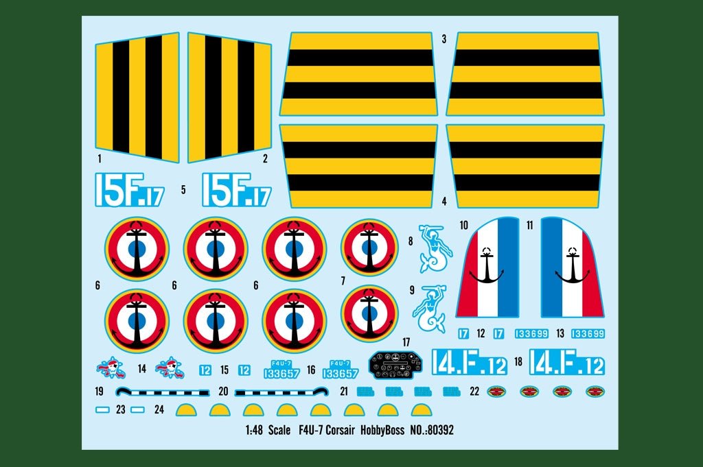 Hobby Boss 1/48 F4U-7 Corsair French Navy – 80392 - Battle Born Hobby