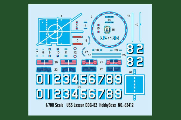 Hobby Boss 1/700 USS Lassen DDG-82 Plastic Model Kit - Battle Born Hobby