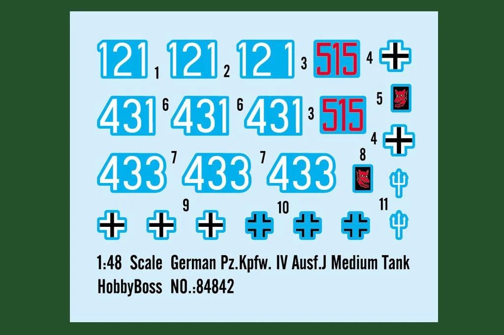 HobbyBoss 1/48 German Pz.Kpfw. IV Ausf. J Medium Tank 84842 - Battle Born Hobby