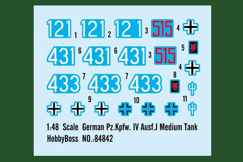 HobbyBoss 1/48 German Pz.Kpfw. IV Ausf. J Medium Tank 84842 - Battle Born Hobby